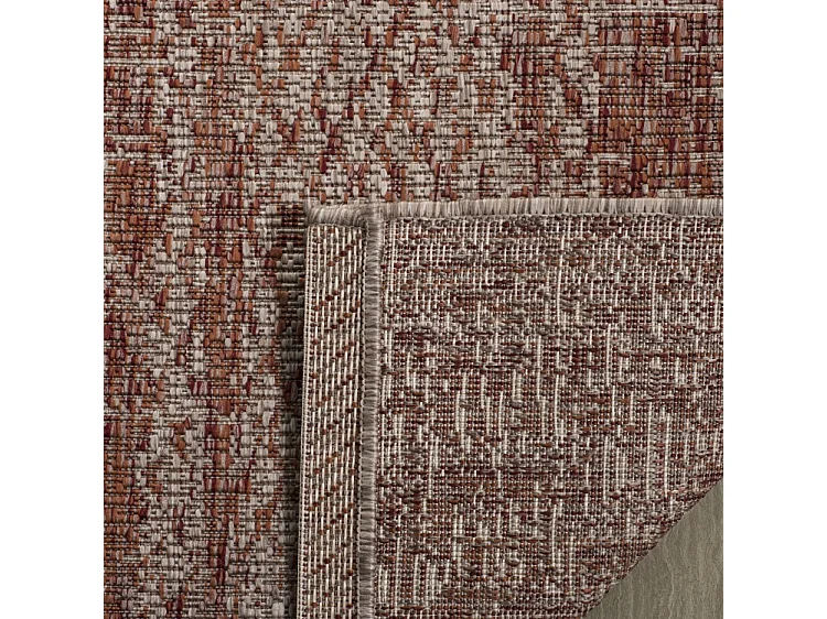 Tapis Neutre/Orange 79 X 152 cm - Rafal