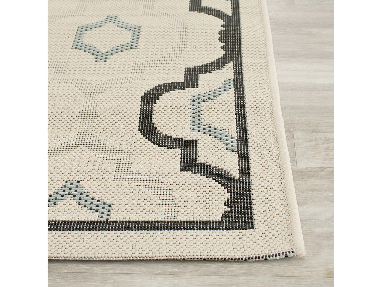 Tapis Neutre/Noir 79 X 152 cm - Savannah