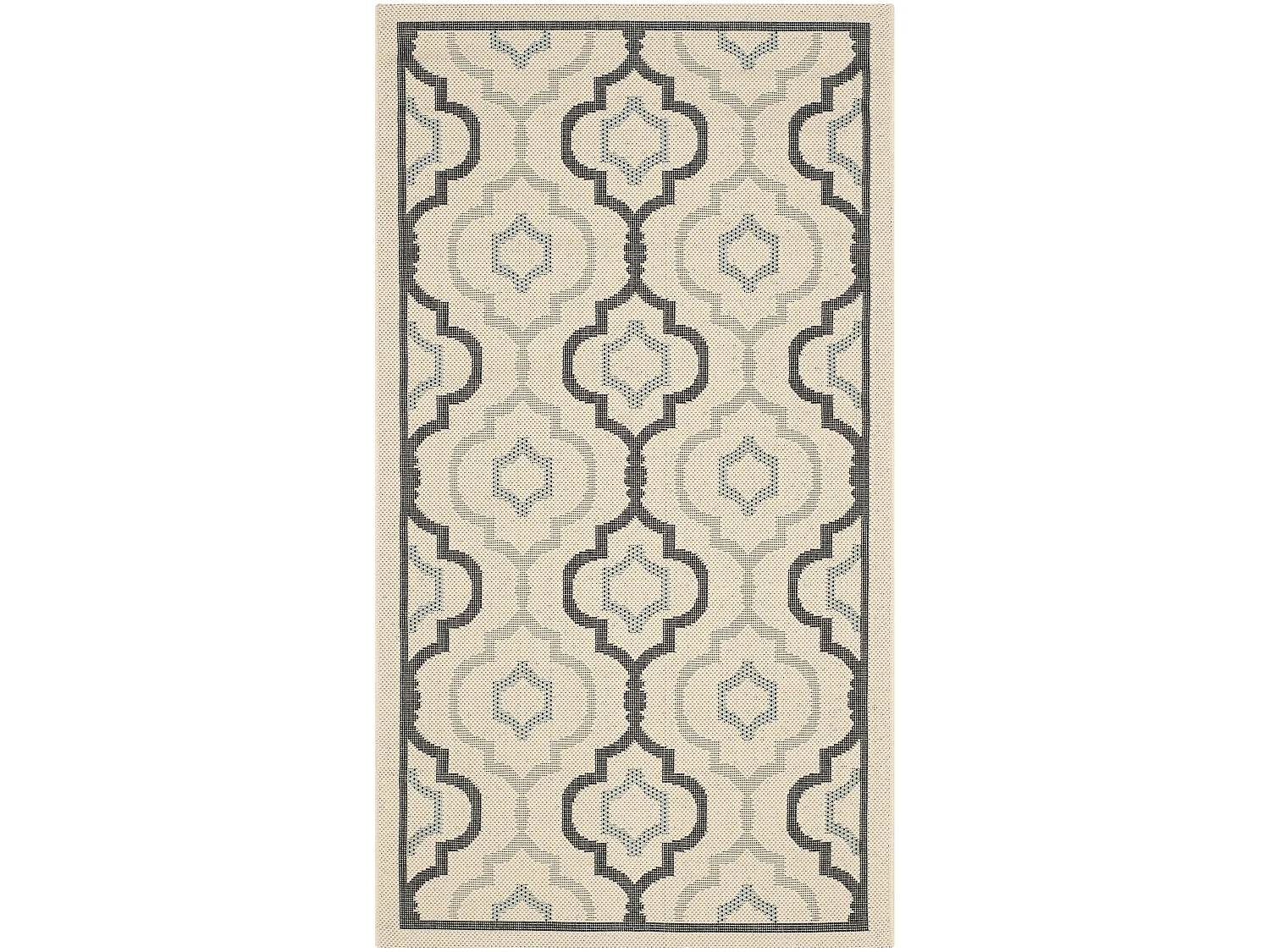 Tapis Neutre/Noir 79 X 152 cm - Savannah