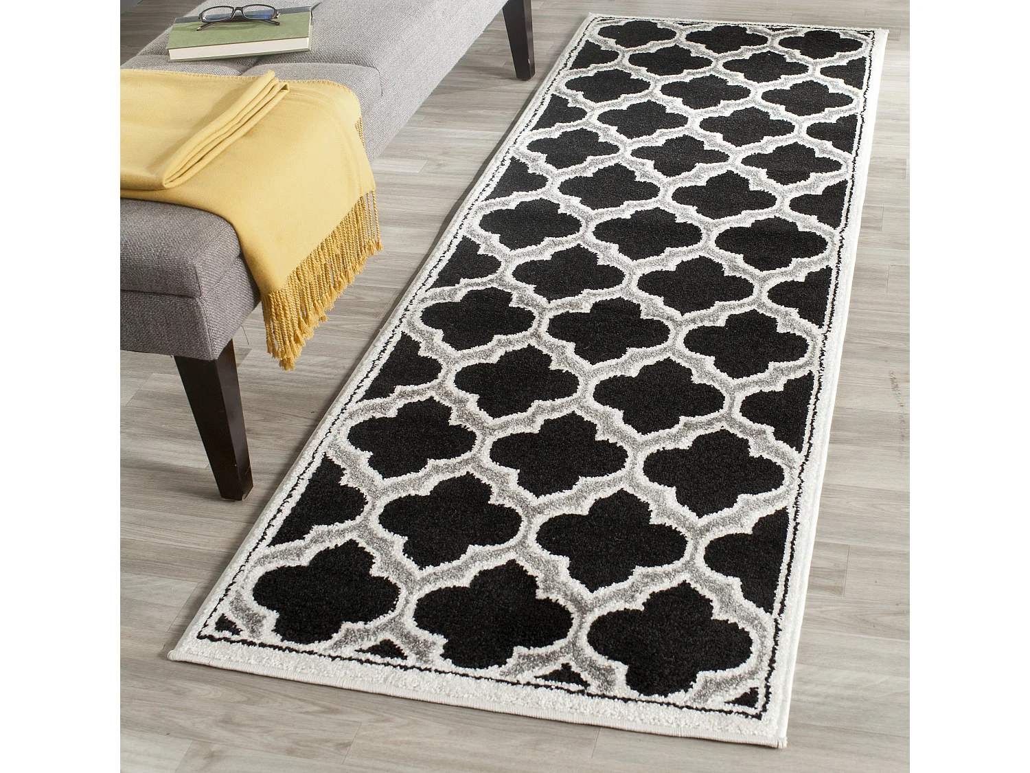Tapis Gris/Neutre 69 X 213 cm - Tessa