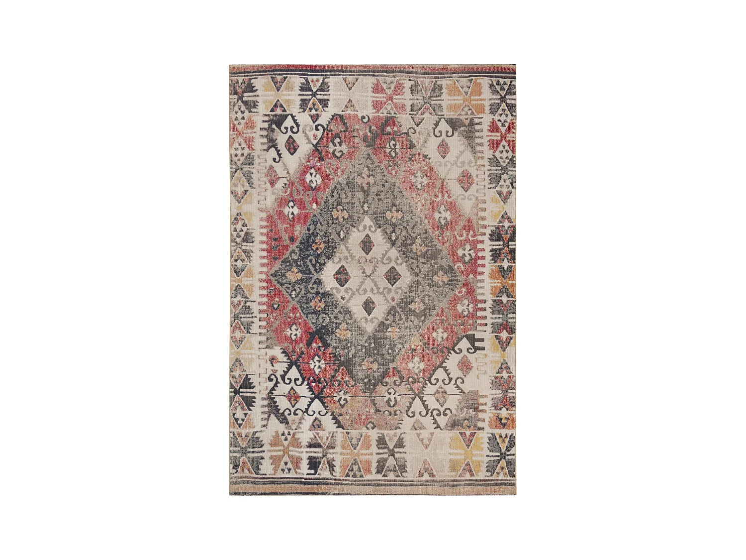 Tapis Marron/Multicolore 152 X 244 cm - Lattice