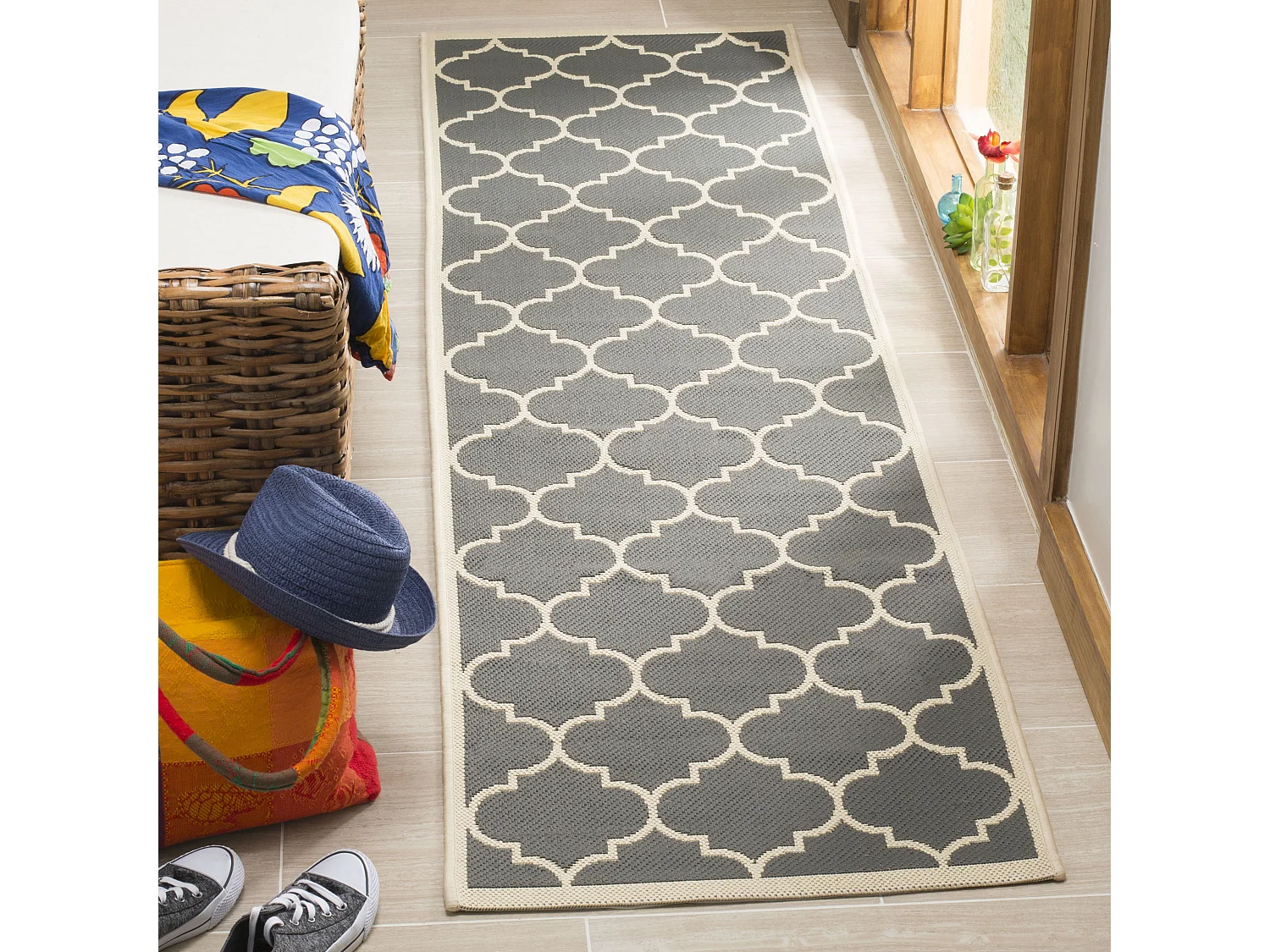 Tapis Gris/Neutre 69 X 244 cm - Arista