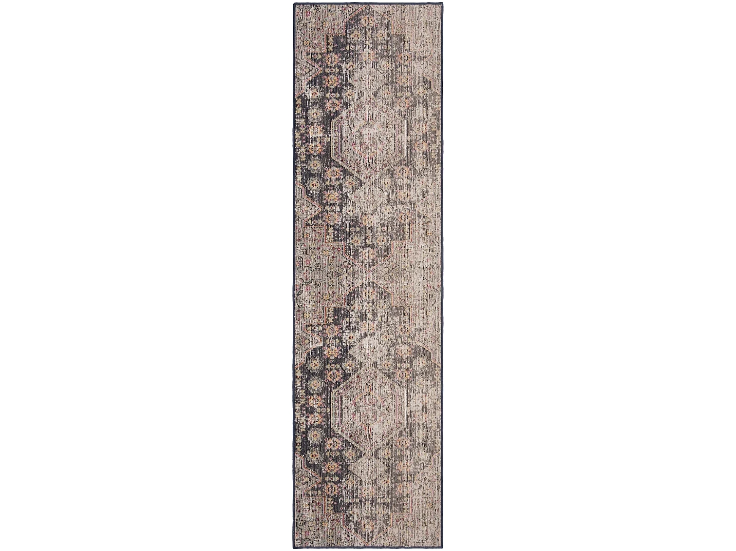 Tapis Noir/Multicolore 69 X 244 cm - Annik