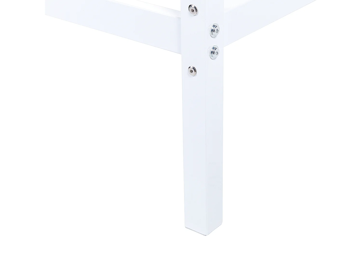 Himmelbett Metall LESTARDS 140 x 200 cm Weiss