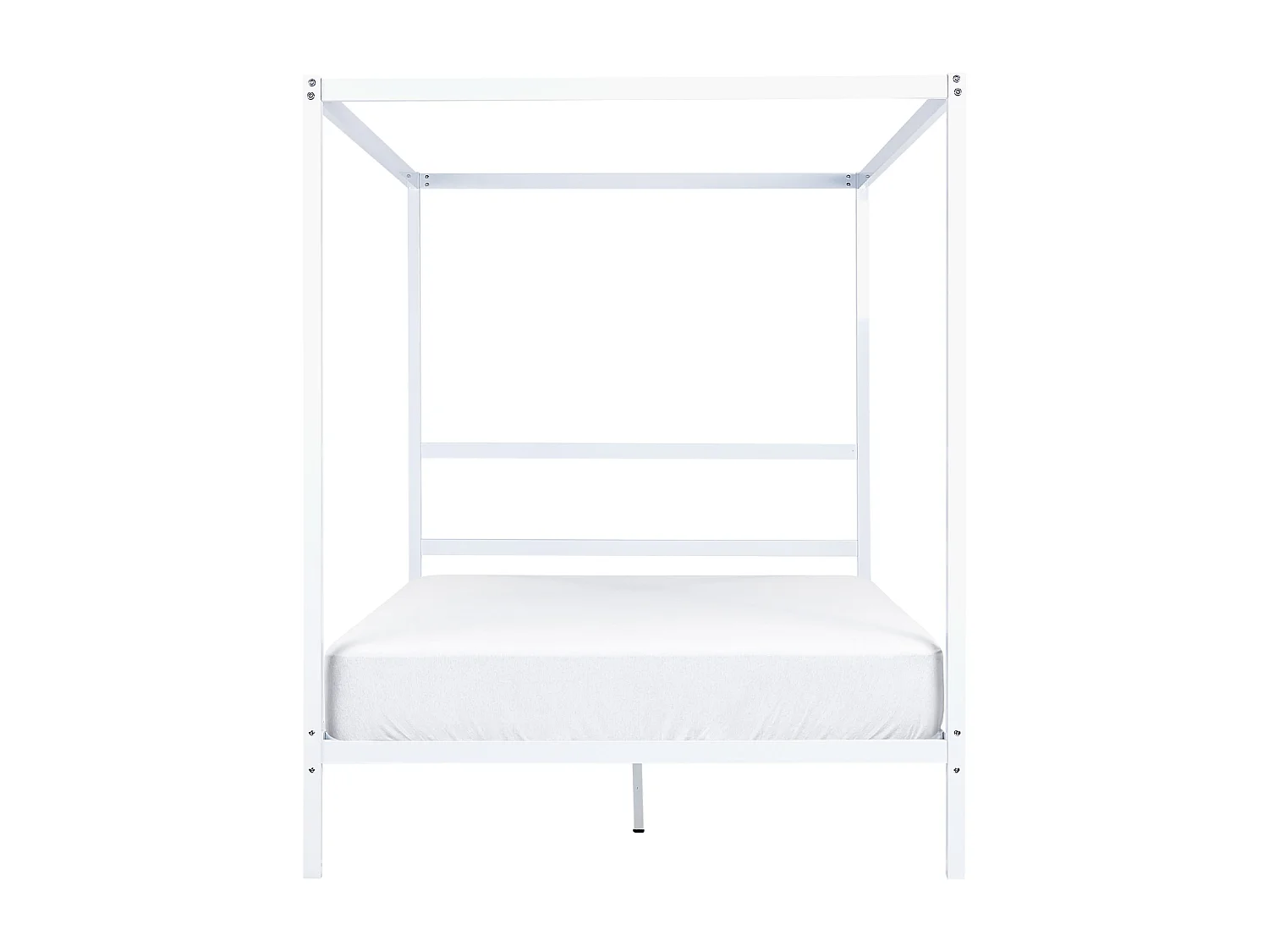 Hemelbed Metaal LESTARDS 140 x 200 cm Wit