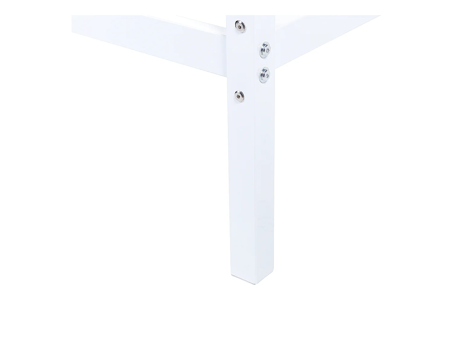 Lit à baldaquin Métal LESTARDS 160 x 200 cm Blanc