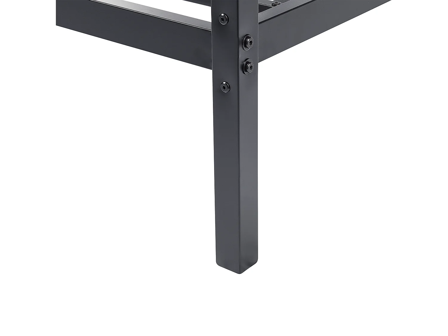 Lit à baldaquin Métal LESTARDS 180 x 200 cm Noir