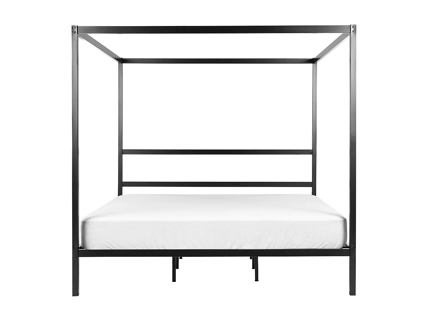 Hemelbed Metaal LESTARDS 180 x 200 cm Zwart