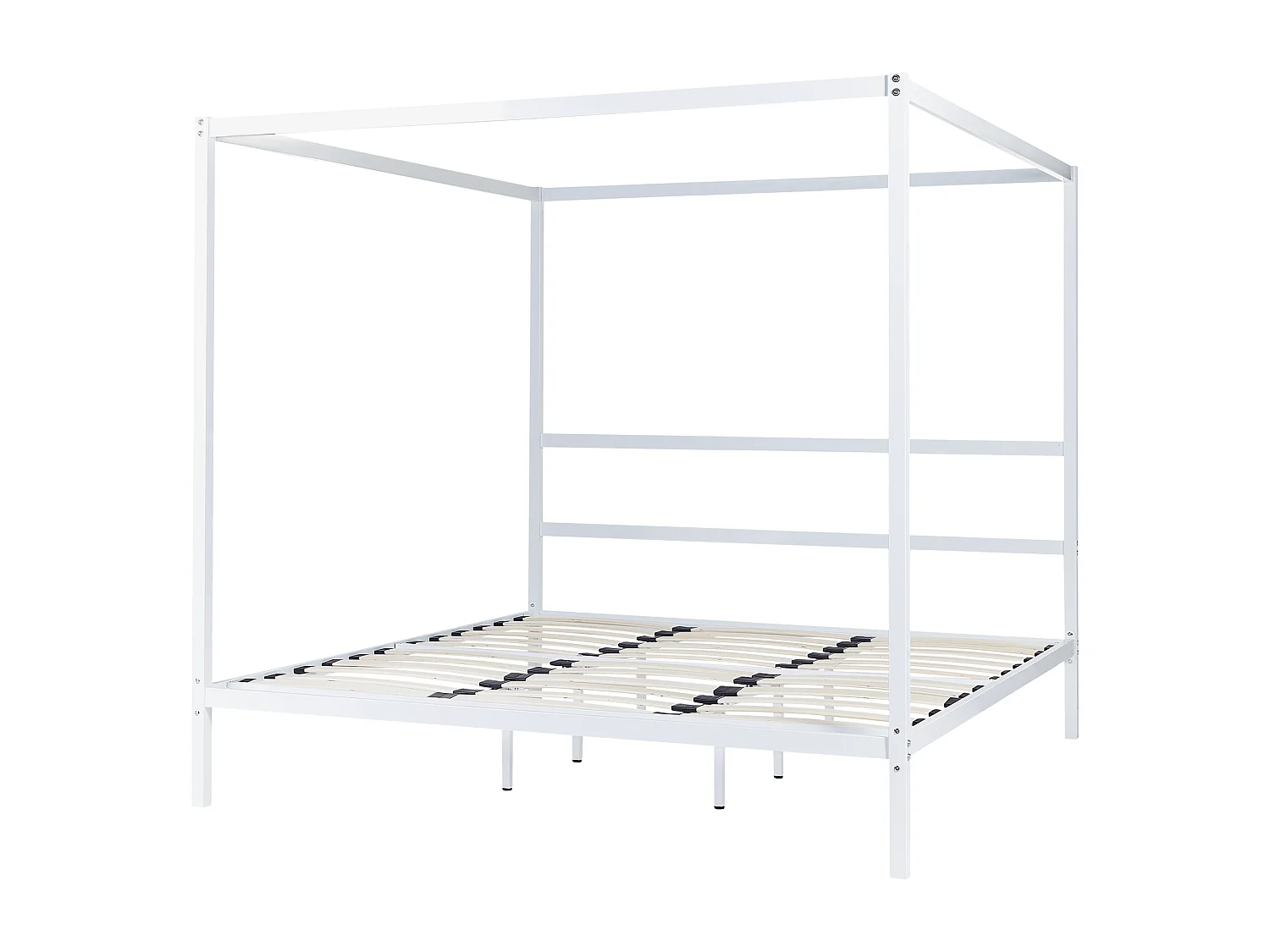 Hemelbed Metaal LESTARDS 180 x 200 cm Wit