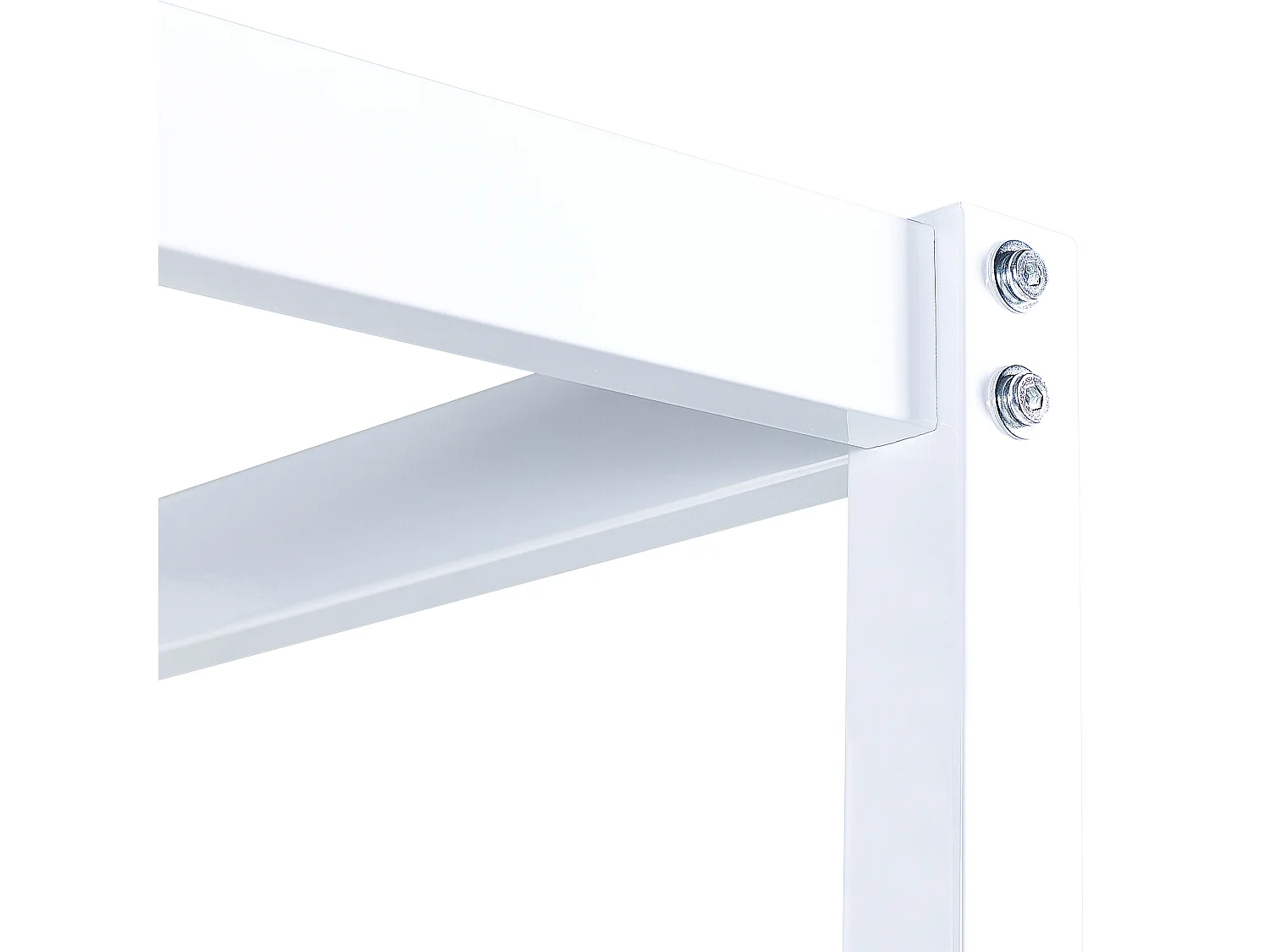 Letto a baldacchino Metallo LESTARDS 180 x 200 cm Bianco