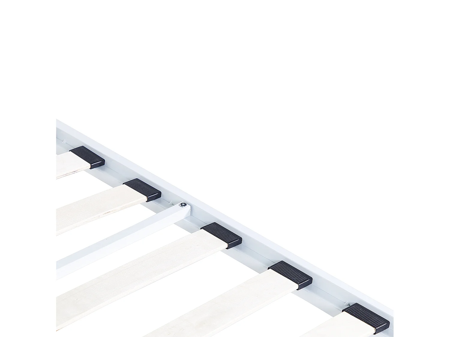 Letto a baldacchino Metallo LESTARDS 180 x 200 cm Bianco