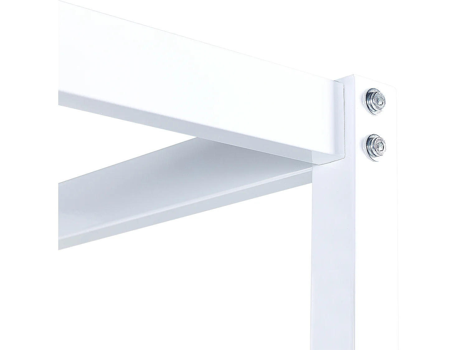 Letto a baldacchino Metallo LESTARDS 180 x 200 cm Bianco