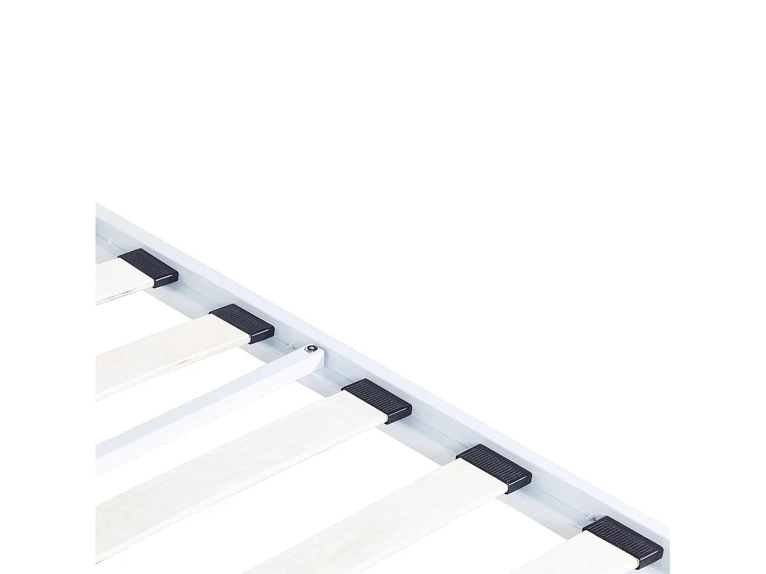 Letto a baldacchino Metallo LESTARDS 180 x 200 cm Bianco