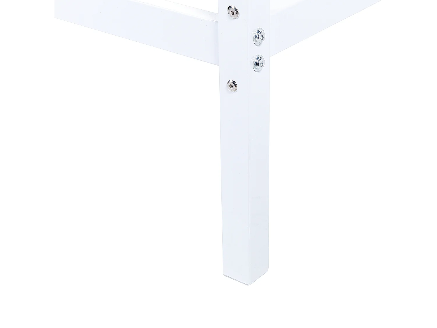 Letto a baldacchino Metallo LESTARDS 180 x 200 cm Bianco