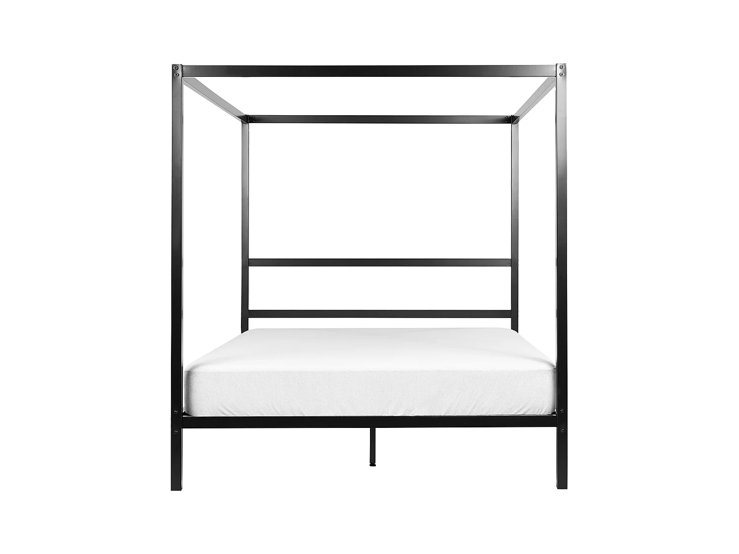Hemelbed Metaal LESTARDS 160 x 200 cm Zwart