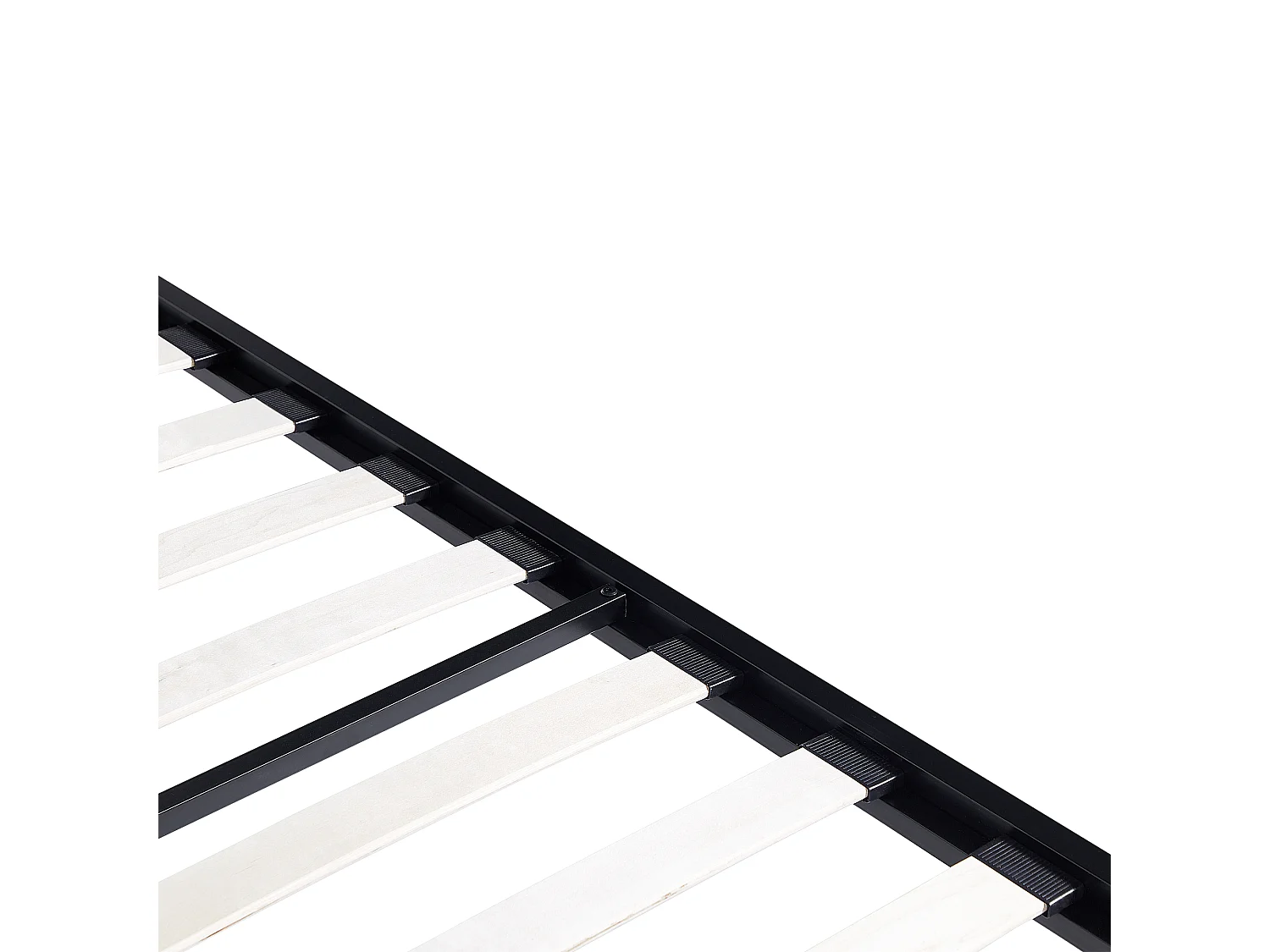 Letto a baldacchino Metallo LESTARDS 160 x 200 cm Nero