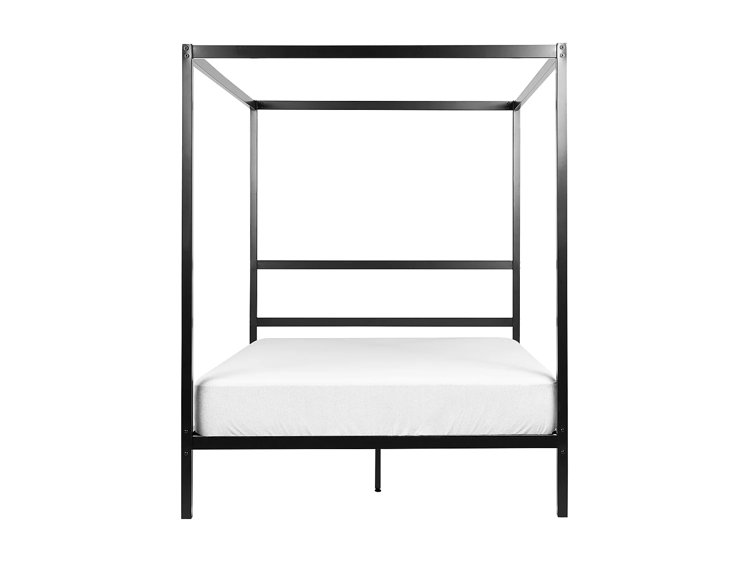 Himmelbett Metall LESTARDS 140 x 200 cm Schwarz