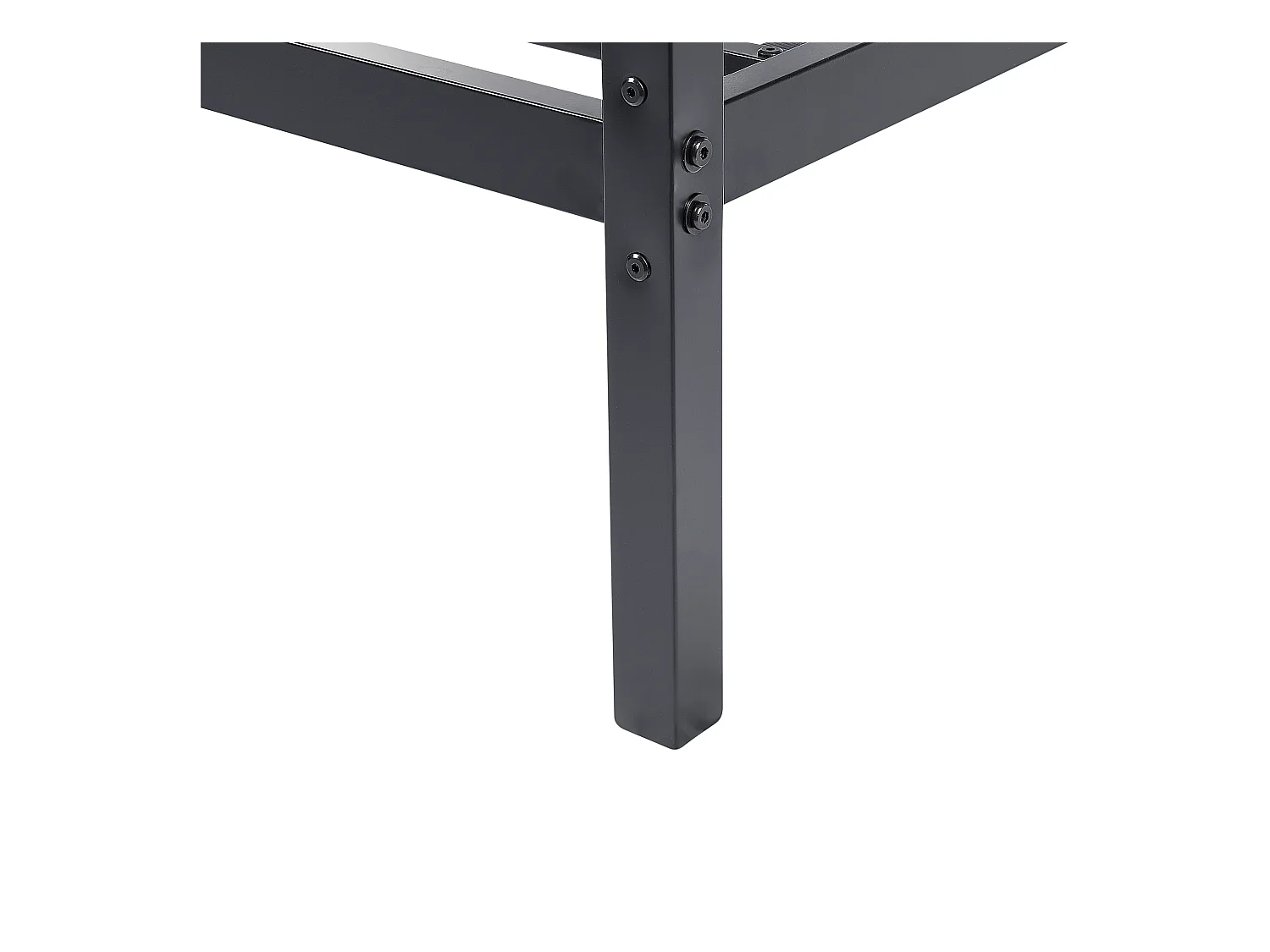 Hemelbed Metaal LESTARDS 140 x 200 cm Zwart