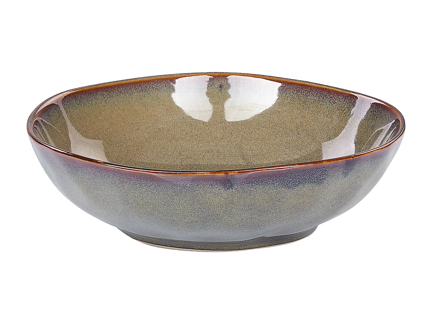 Set de 16 couverts de table THYME Grès Vert foncé