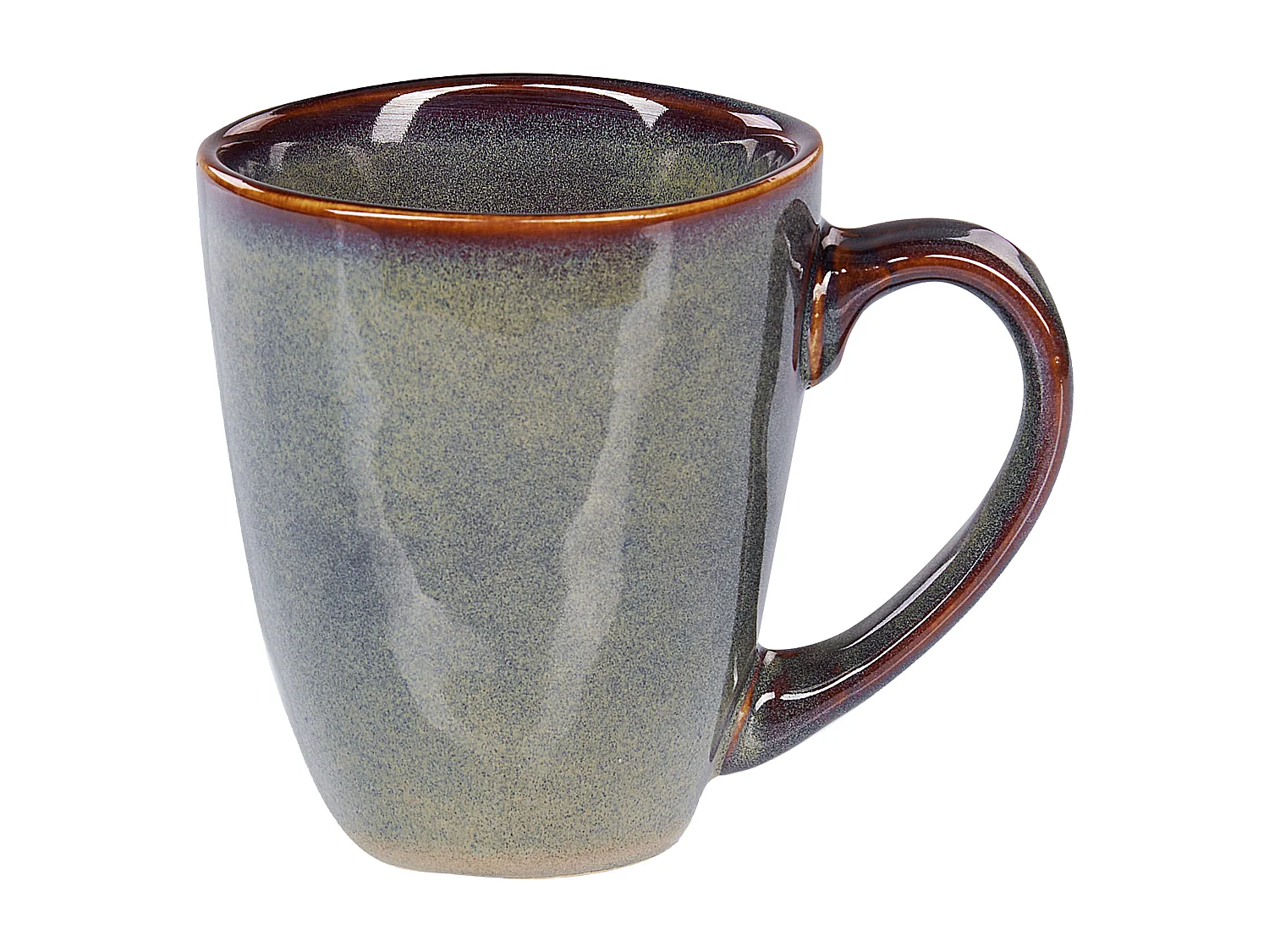 Set de 16 couverts de table THYME Grès Vert foncé