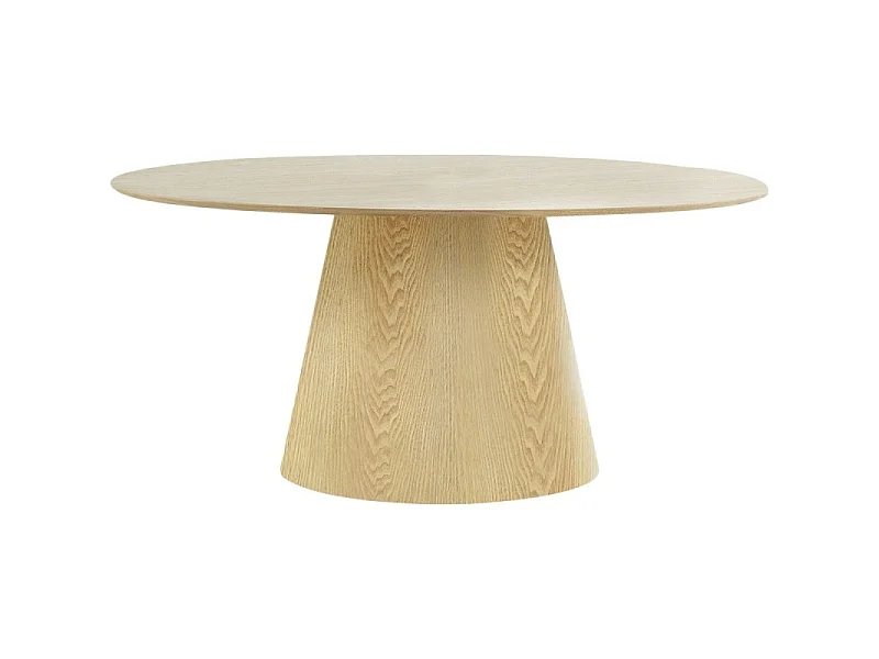 Table De Salle À Manger Ronde Bolton Bois Naturel Frêne 160cm