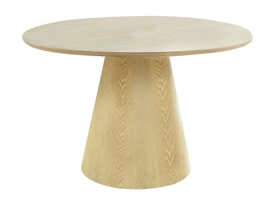 Table De Salle À Manger Ronde Bolton Bois Naturel Frêne 120 Cm