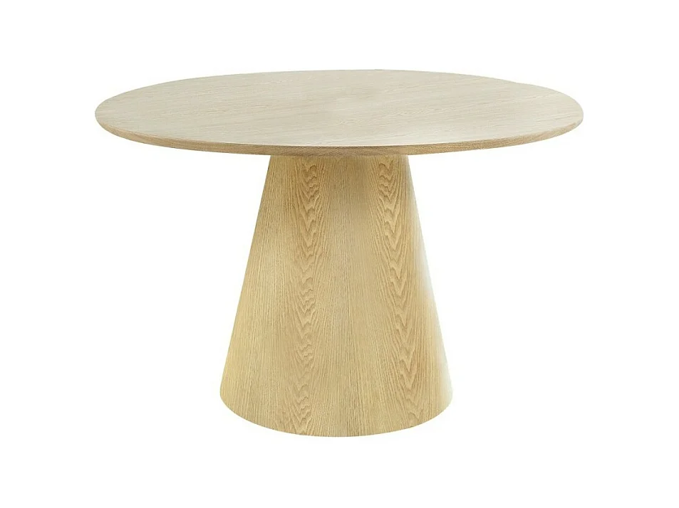 Table De Salle À Manger Ronde Bolton Bois Naturel Frêne 120 Cm