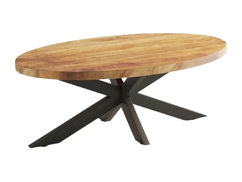 Ovaler Couchtisch, Kollektion MADEIRO, braun.