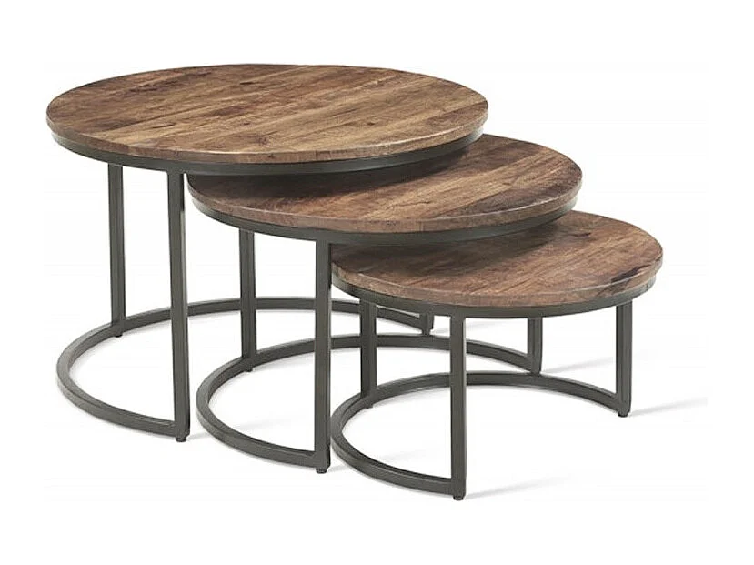 Mesa de centro colección ARNOLD marrón-madera.