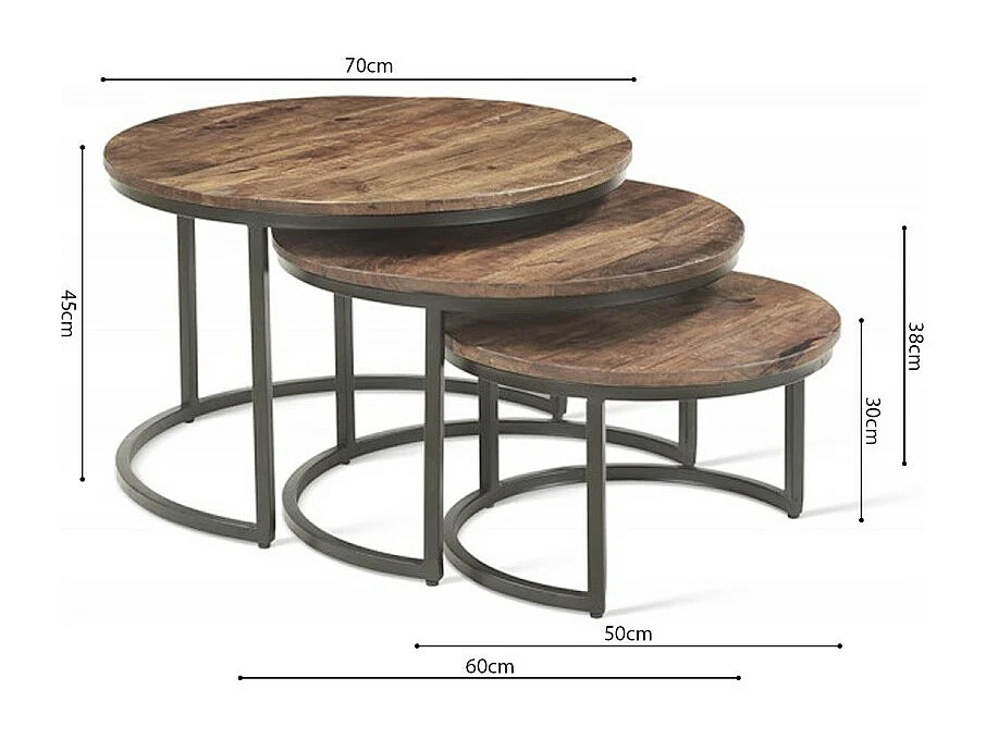 Salontafel collectie ARNOLD bruin-hout.