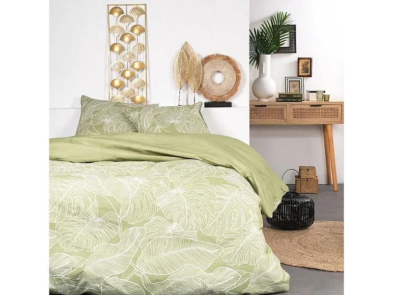 Beddengoedset - 240 x 260 cm - bloemenprint katoen