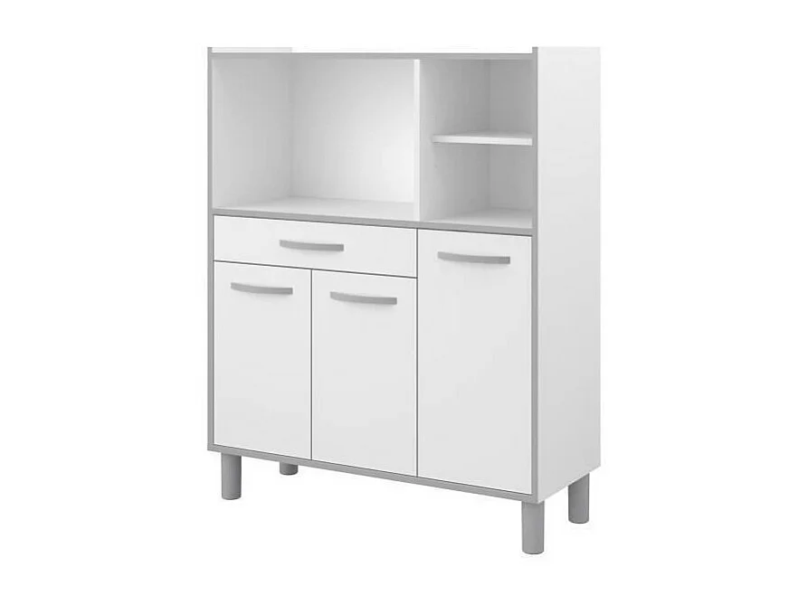 Aparador de cocina combinado 101 cm Blanco - OSLO
