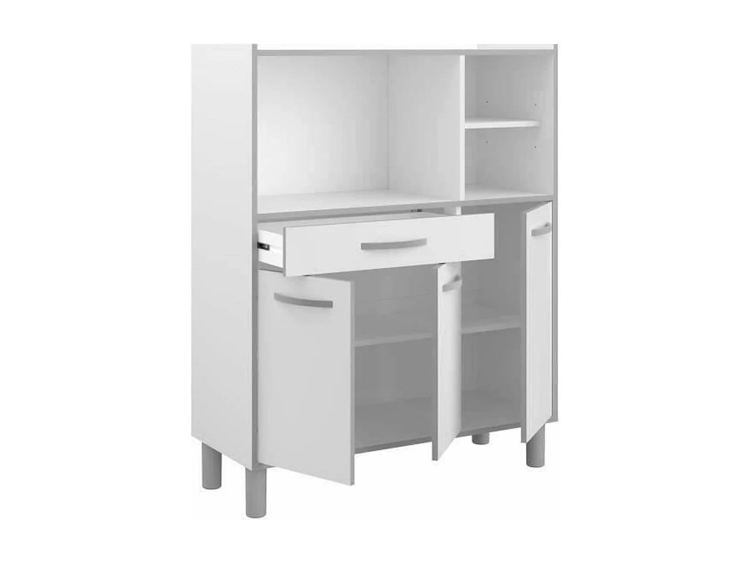 Aparador de cocina combinado 101 cm Blanco - OSLO