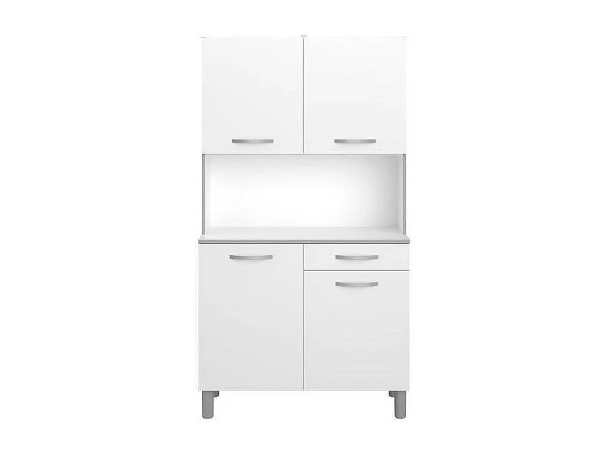 Aparador de cocina - Blanco - 4 puertas - 101 cm