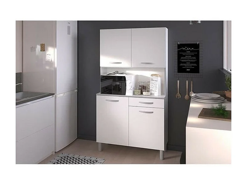 KüchenSideboard – Weiß – 4 Türen – 101 cm