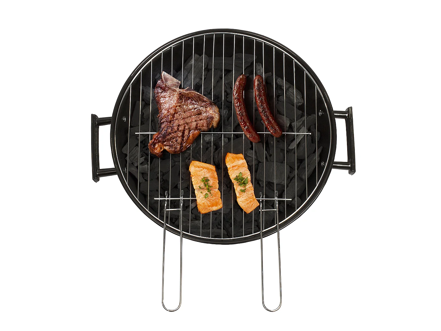 Livoo Barbecue à charbon 41cm vert/noir - doc172ve