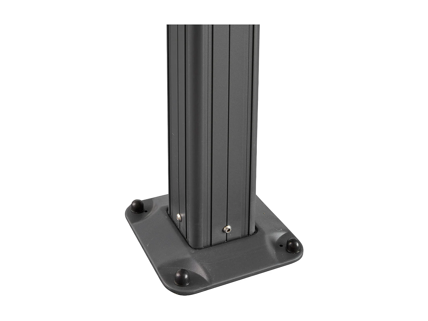 Pergola voor tegen de muur met schuifbaar dak - 12 m² - Antraciet - IZEDA