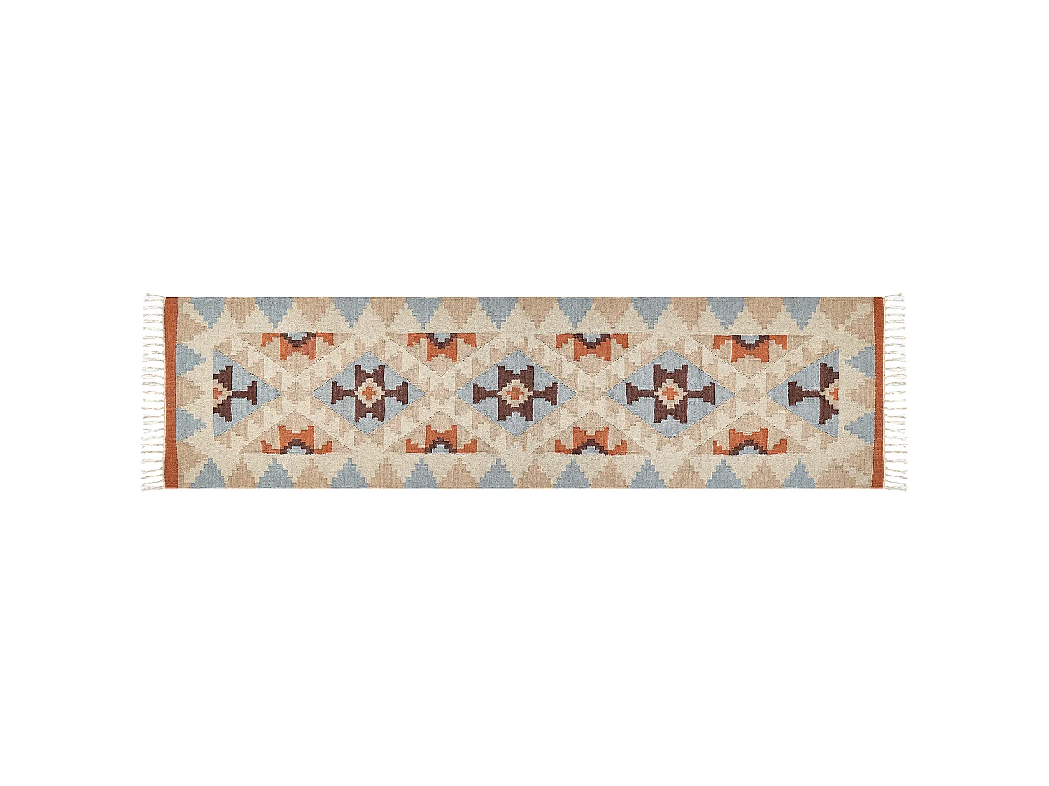 Dywan bawełniany kilim 80 x 300 cm wielokolorowy DILIJAN