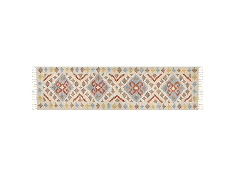 Tappeto kilim cotone multicolore 80 x 300 cm ATAN