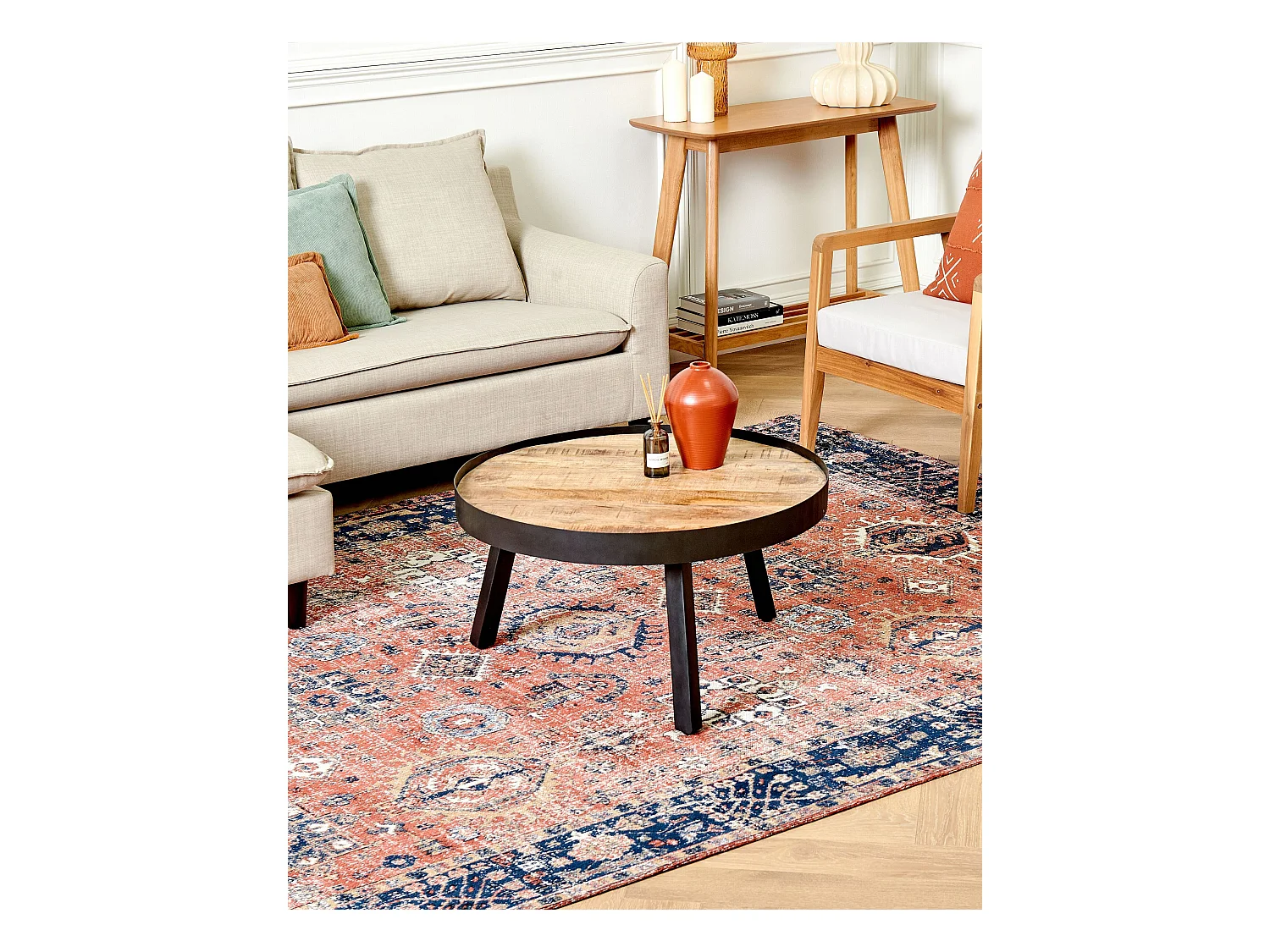 Tapis KURIN Rouge 200 x 300 cm Coton