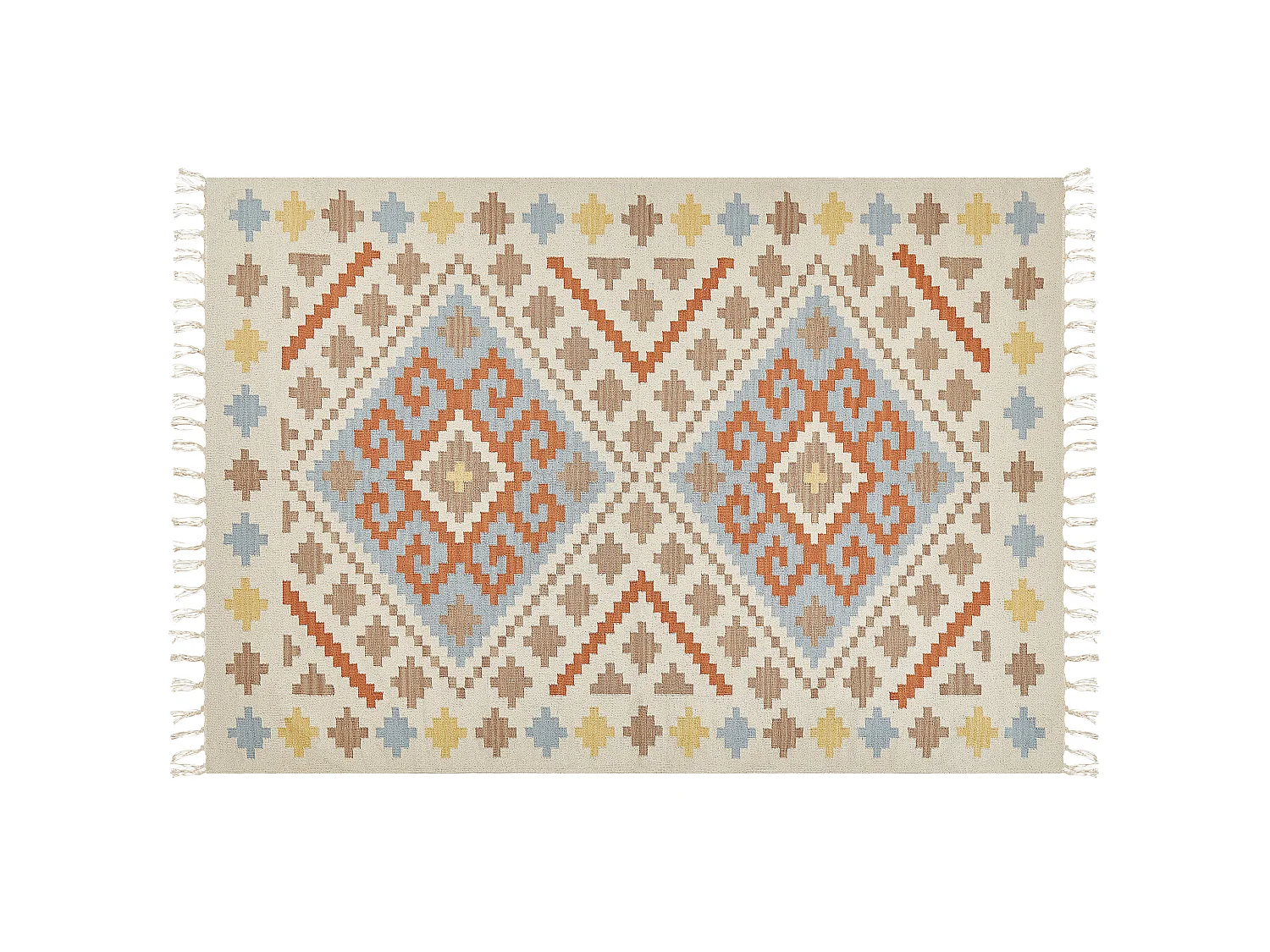 Dywan bawełniany kilim 160 x 230 cm wielokolorowy ATAN
