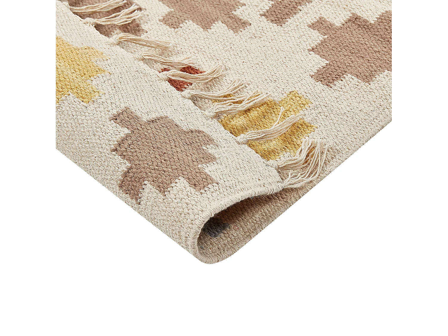 Tappeto kilim cotone multicolore 160 x 230 cm ATAN