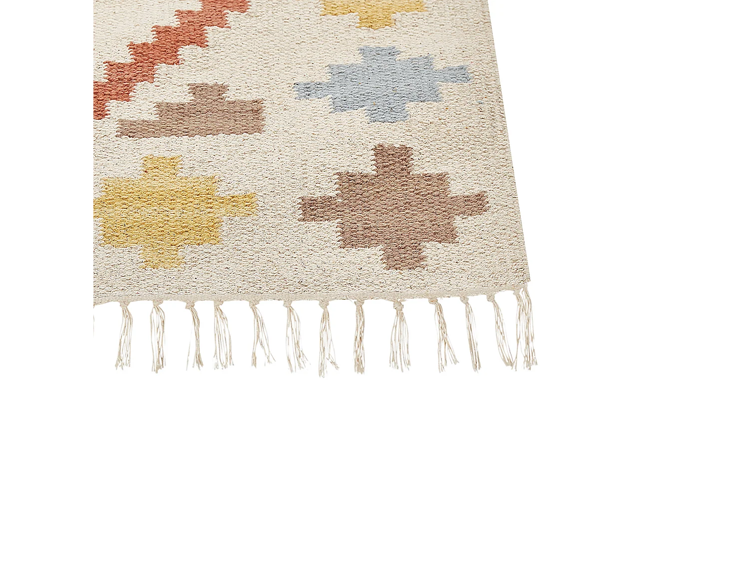 Tappeto kilim cotone multicolore 160 x 230 cm ATAN