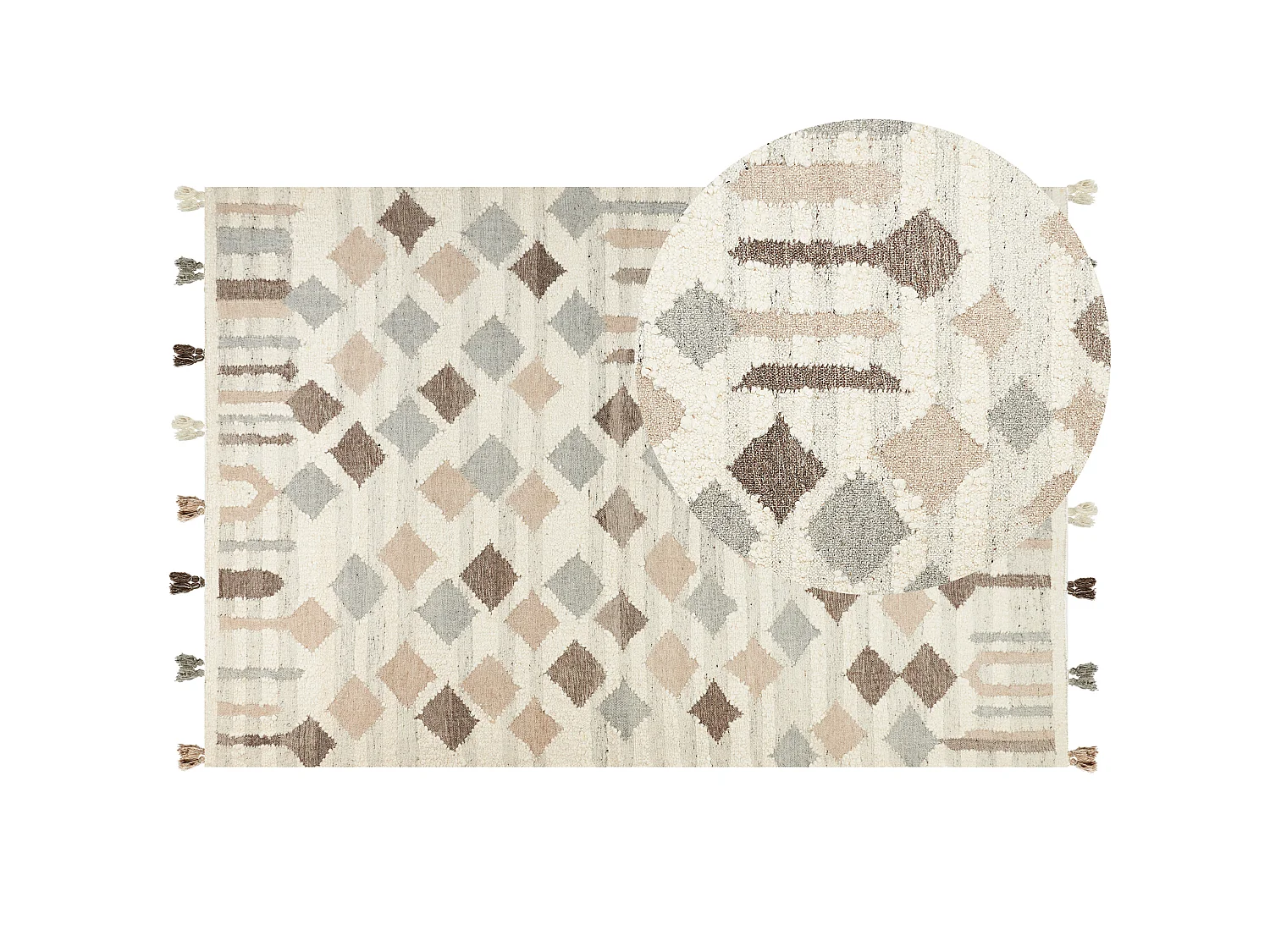 Tapis Kilim en laine 200 x 300 cm multicolore KAGHTSRASHEN