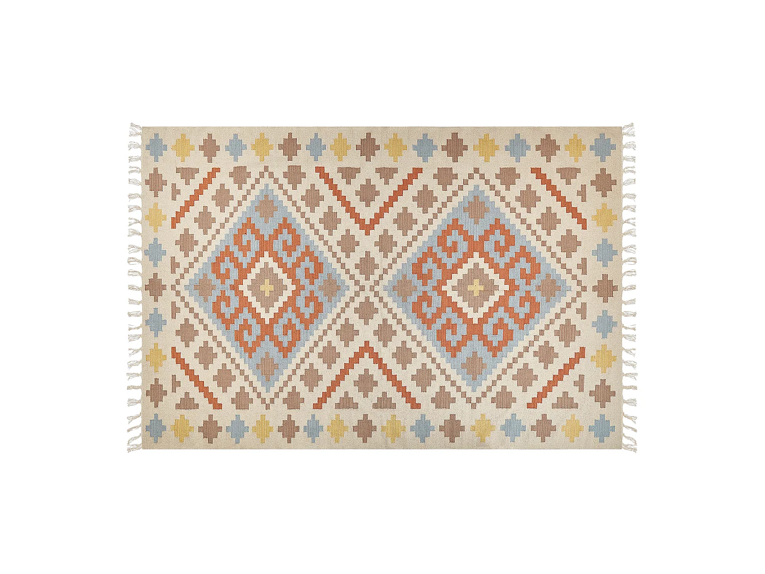 Tapis ATAN Multicolore 200 x 300 cm Coton Kilim