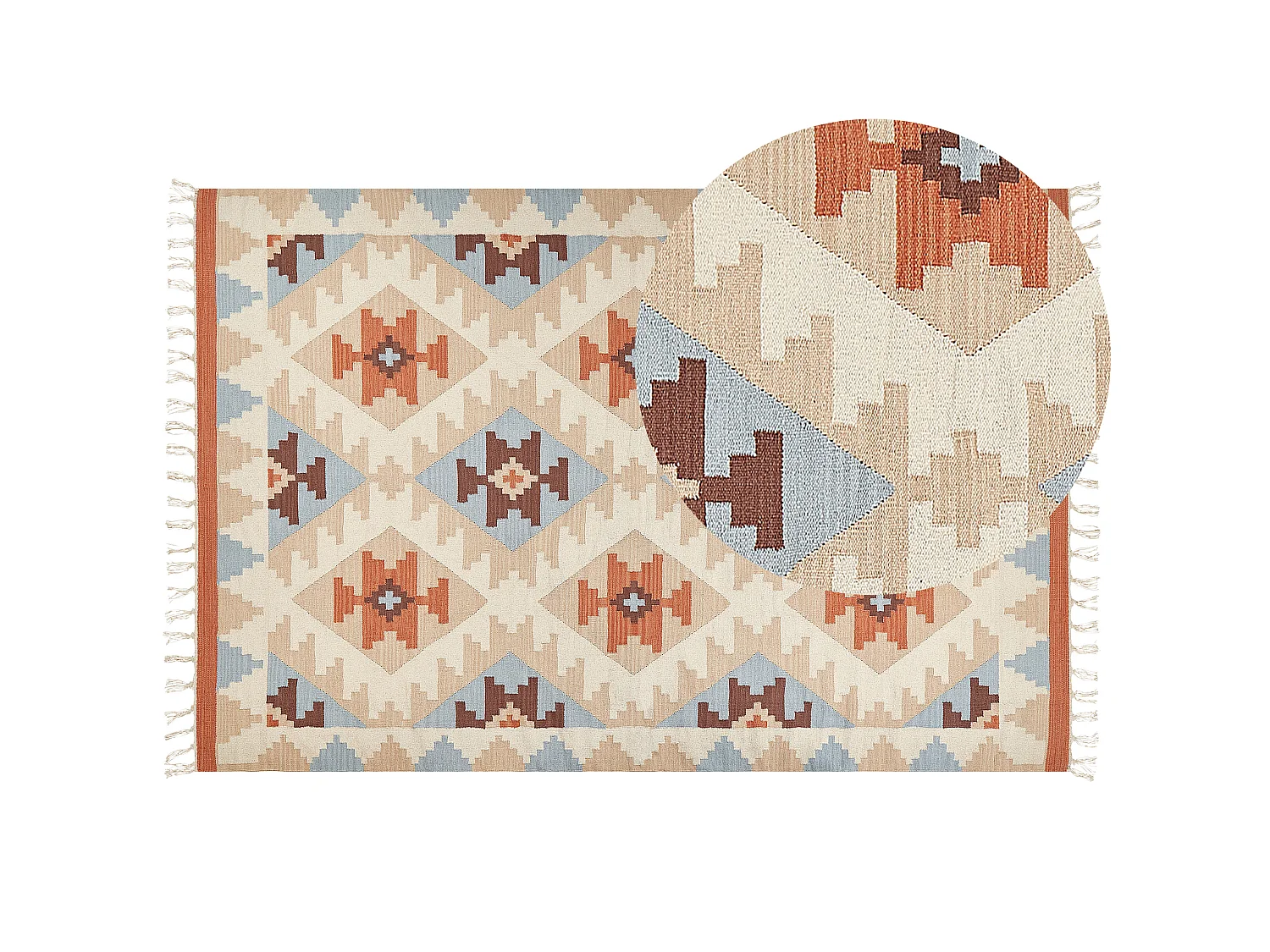 Tappeto kilim cotone multicolore 200 x 300 cm DILIJAN