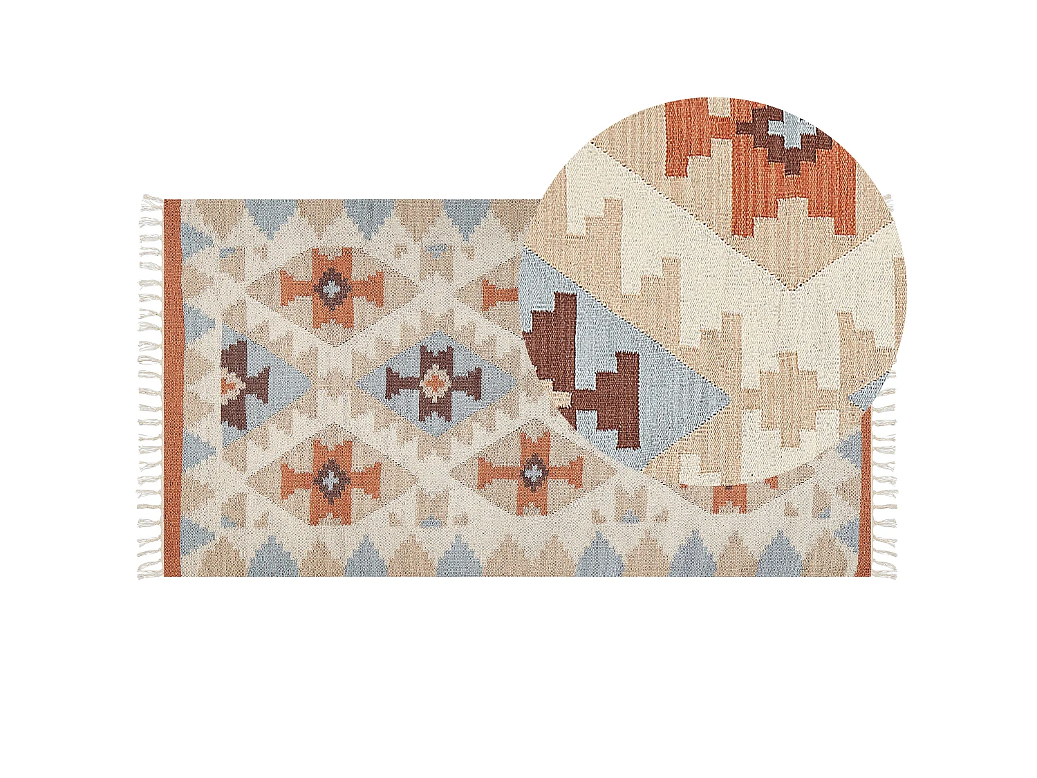 Tapis DILIJAN Multicolore 80 x 150 cm Coton Kilim