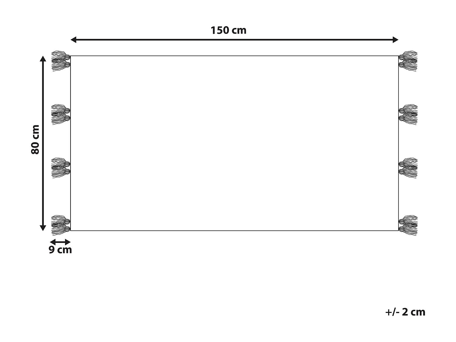 Vloerkleed kelim meerkleurig 80 x 150 cm KAGHTSRASHEN