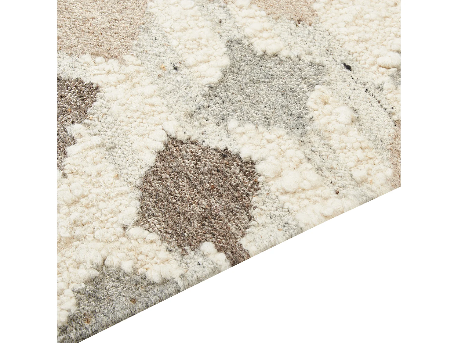 Tapis KAGHTSRASHEN Beige 160 x 230 cm Laine Kilim