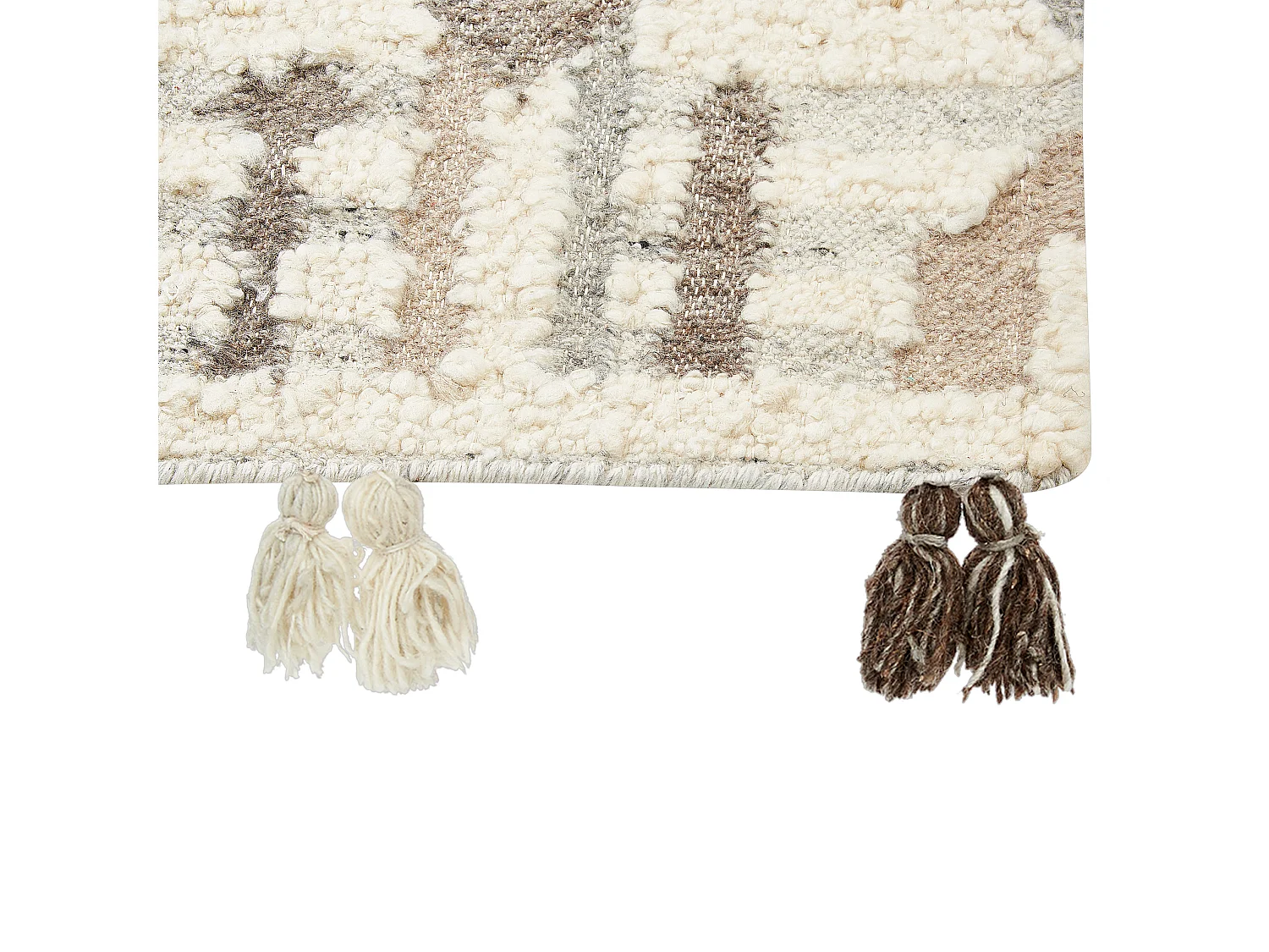 Tapis KAGHTSRASHEN Beige 160 x 230 cm Laine Kilim